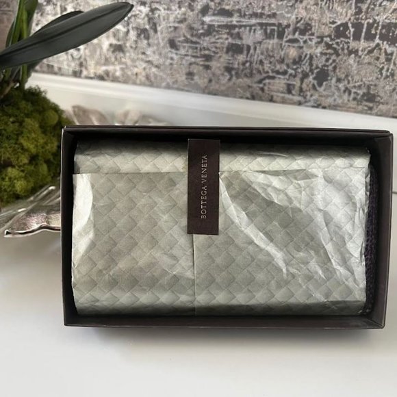 *BOTTEGA VENETA* Ayers Livrea Intrecciato Zip Around Continental Wallet in Box - Picture 6 of 7